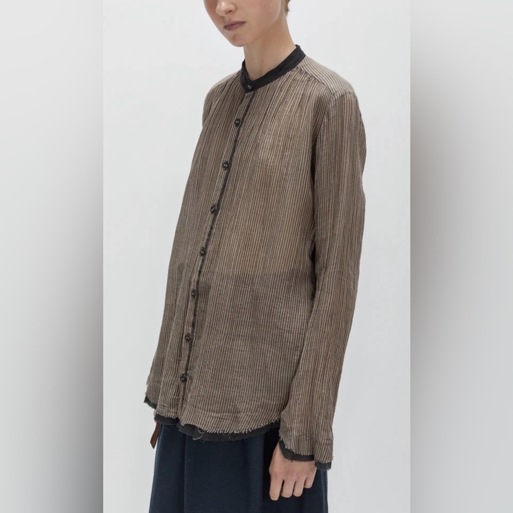 Pas De Calais Cotton Stripe Blouse  40(med)
